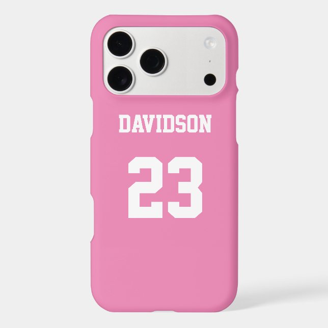 Pretty in Pink Jersey Name Number (Back)