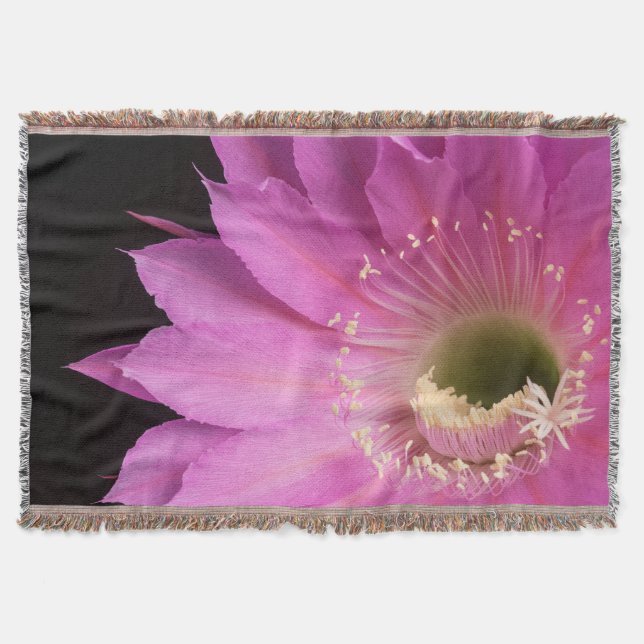 Pretty in pink Maria Piazza Throw Blanket (Front)