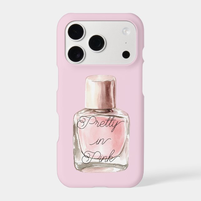 Pretty in Pink Nail Polish Bottle (Back)