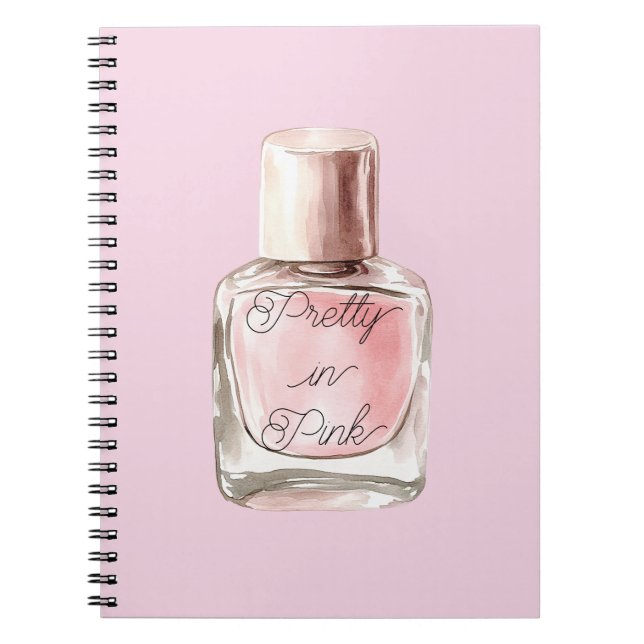 Pretty in Pink Nail Polish Notebook (Front)