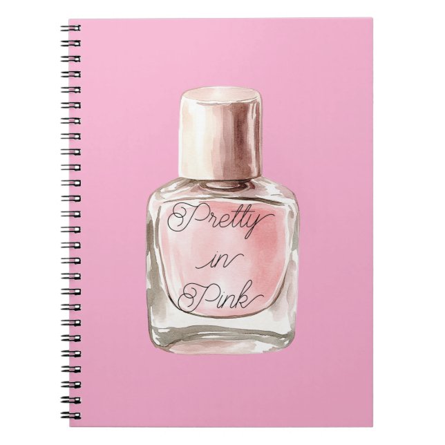 Pretty in Pink Nail Polish Notebook (Front)