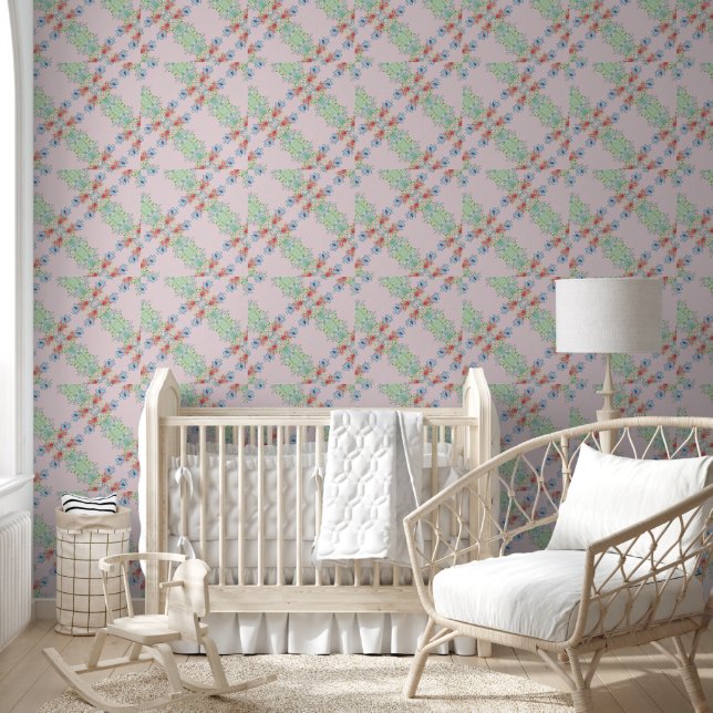 Pretty in Pink Peel and Stick Wallpaper (Kids)