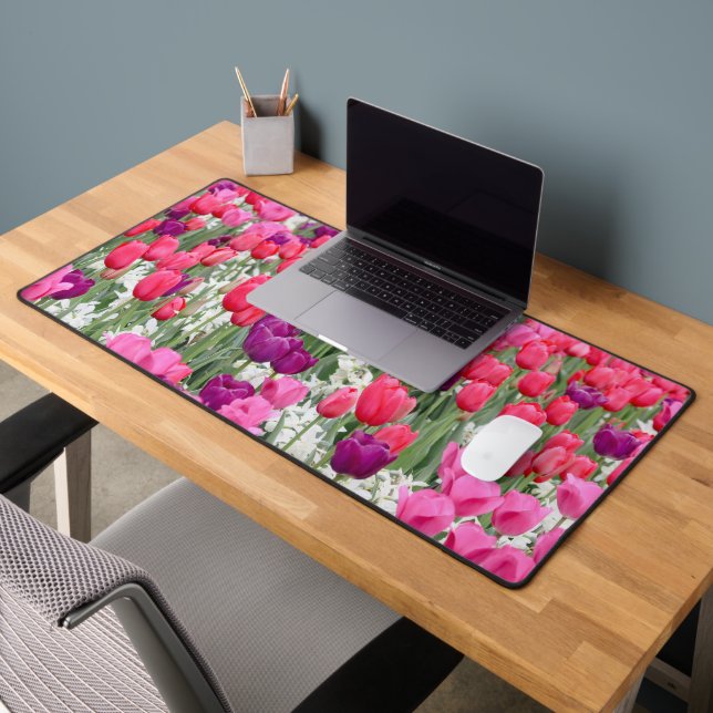Pretty in Pink Petals  Desk Mat (Office 2)