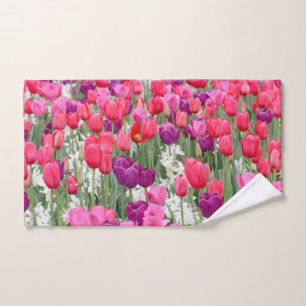 Pretty in Pink Petals Hand Towel