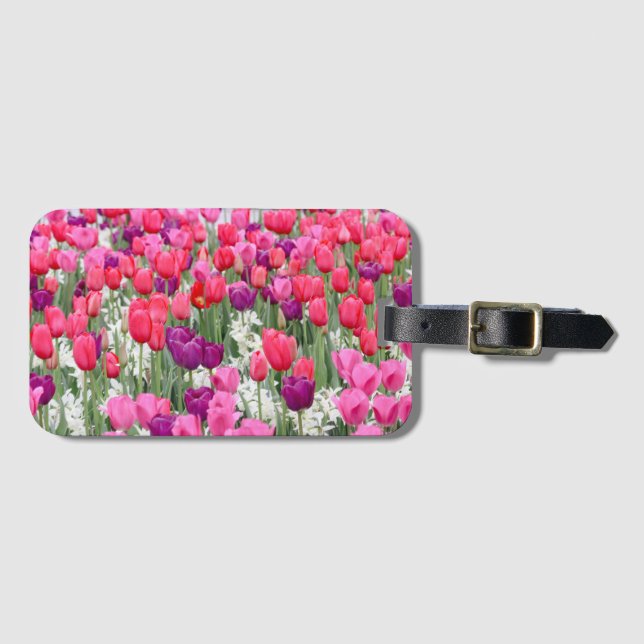 Pretty in Pink Petals  Luggage Tag (Front Horizontal)