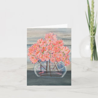 Pretty in Pink, Small,  4" x 5.6" Card
