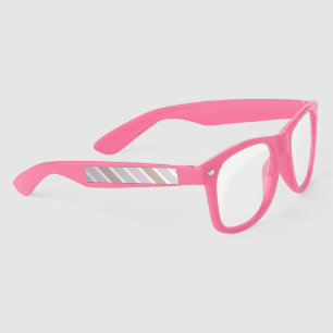 Pretty in Pink Strip Design Sunglasses