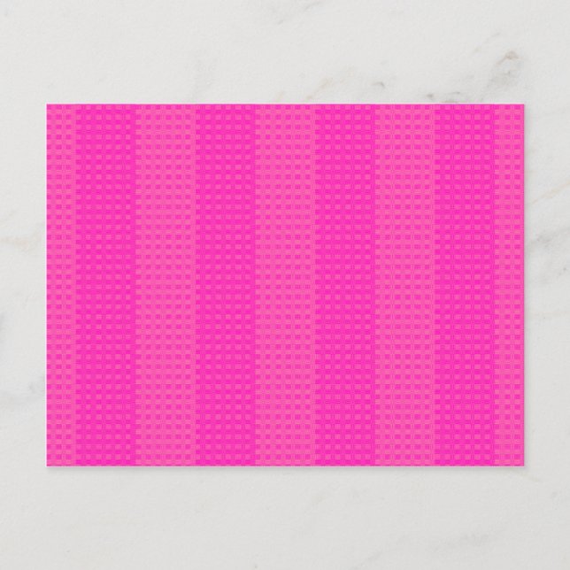 Pretty in Pink Stripes Postcard (Front)