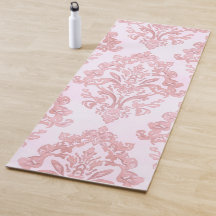 Pretty in Pink Victorian Damask Watercolor Pattern