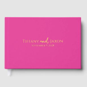 Pretty in Pink Wedding With Real Guest Book