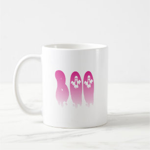 Pretty in Pink: Your Spooky Halloween 'Boo' Coffee Mug