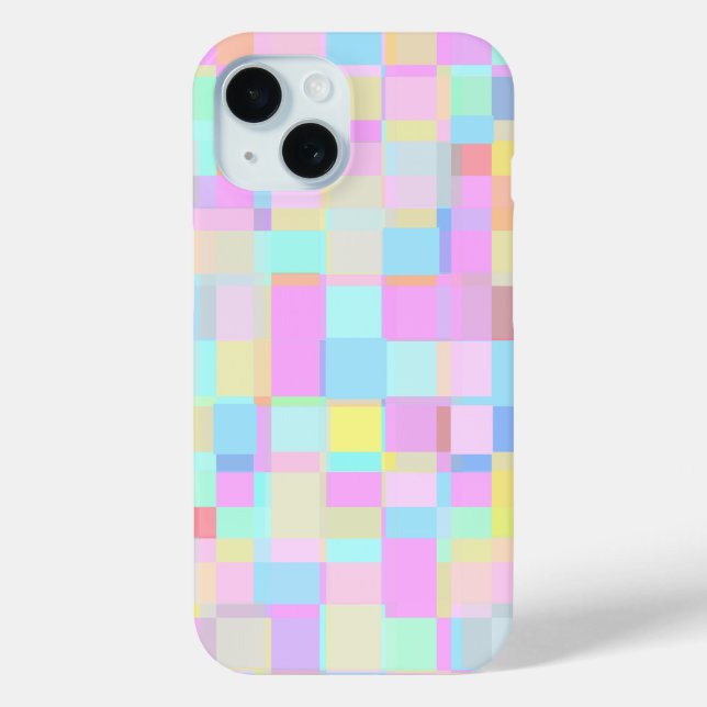 Pretty In Plaid -  Soft Pastel Coloured Case-Mate iPhone Case (Back)