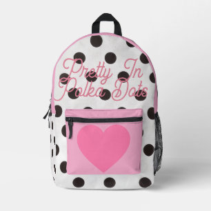 Pretty In Polka Dots Collection: Ladies&Girls Printed Backpack