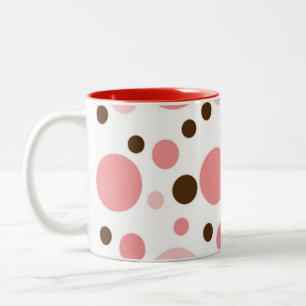 PRETTY IN  POLKADOTS COLLECTION Two-Tone COFFEE MUG