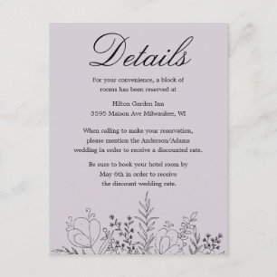Pretty in Purple Enclosure Card