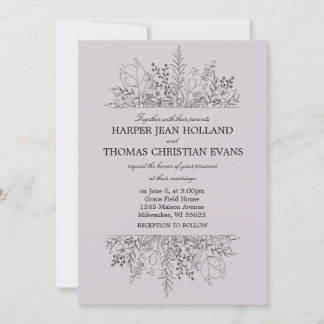 Pretty in Purple Invitation