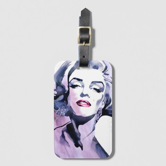 Pretty in Purple Luggage Tag (Front Vertical)