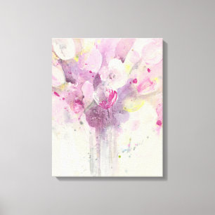 Pretty in Spring   Soft Pink Bouquet Canvas Print