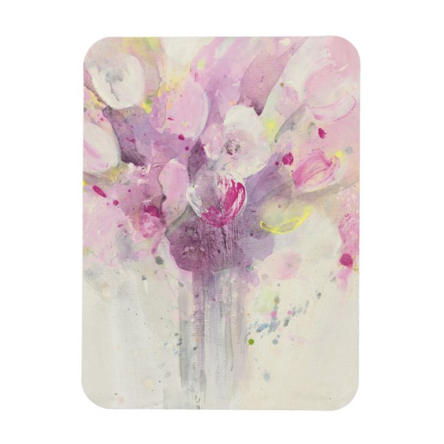 Pretty in Spring | Soft Pink Bouquet Magnet (Vertical)