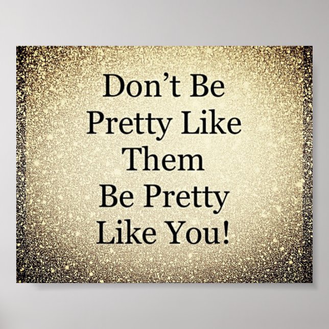 Pretty inspirational quote poster (Front)