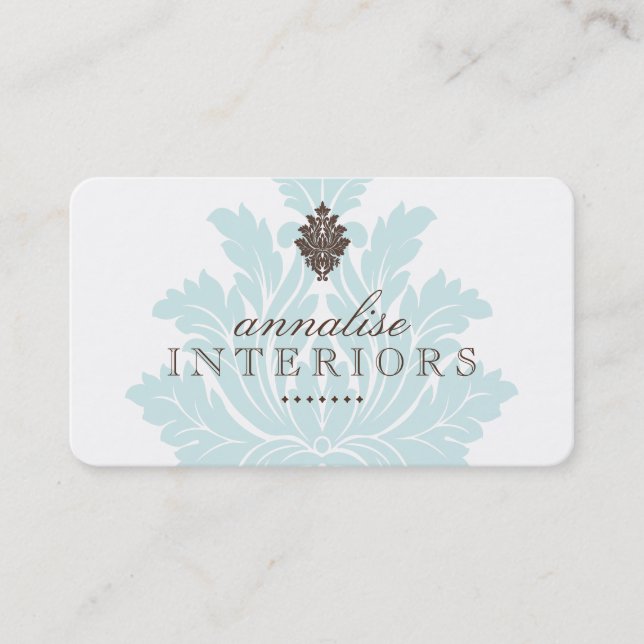 Pretty Interior Designer Business Cards (Front)
