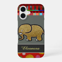 pretty iPhone 6 with elephant personalised