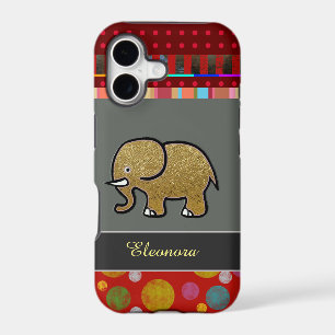 pretty iPhone 7 with elephant personalised