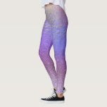 Pretty Iridescent Glitter Ombre Purple Leggings<br><div class="desc">This design may be personalised by choosing the Edit Design option. You may also transfer onto other items. Contact me at colorflowcreations@gmail.com or use the chat option at the top of the page if you wish to have this design on another product or need assistance with this design. Glitter look...</div>