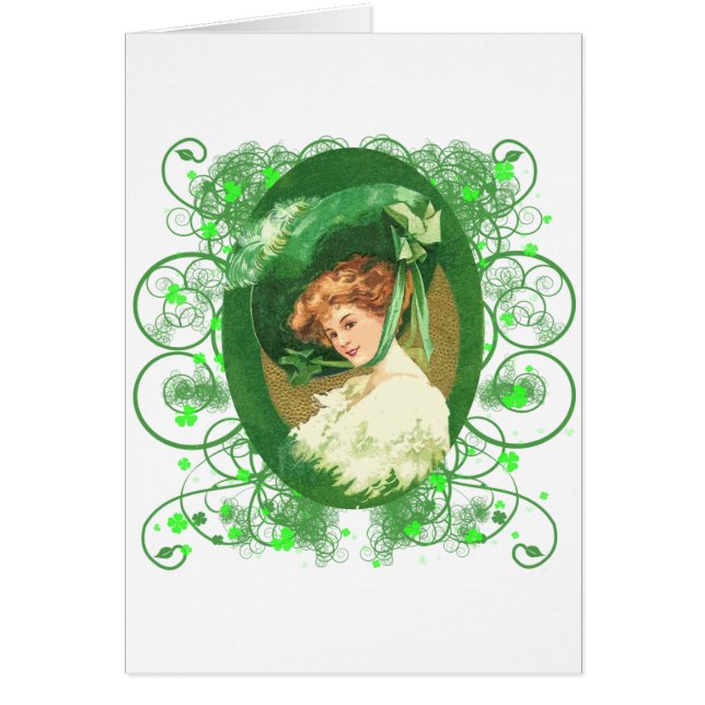 Pretty Irish Woman Vintage Design (Front)