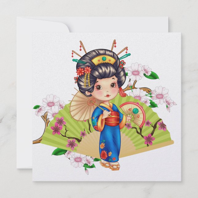 Pretty Japanese Girl INVITATION (Front)