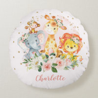 Pretty Jungle Safari Animals Baby Girl Nursery