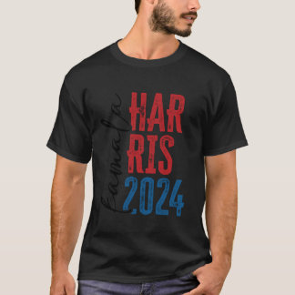 Pretty Kamala Harris Shirt 2024 Grunge Script Femi