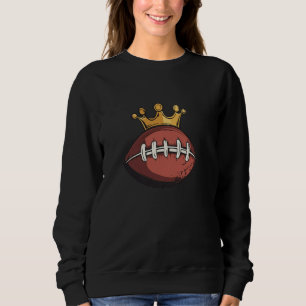 Pretty King Football Costume for Crown and Sport L Sweatshirt