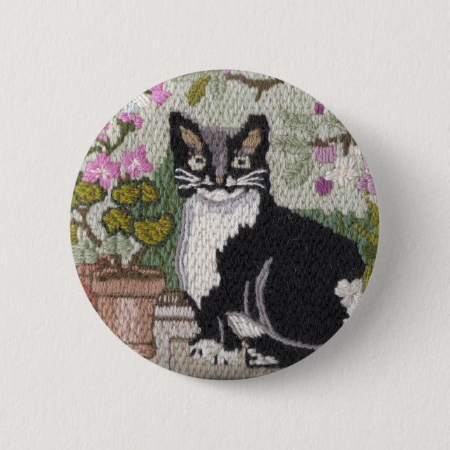 Pretty Kitty 6 Cm Round Badge (Front)