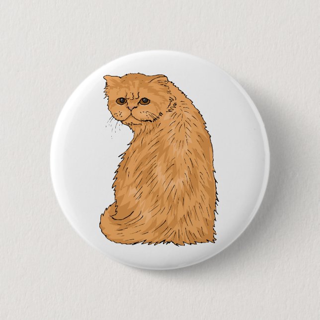 Pretty Kitty 6 Cm Round Badge (Front)