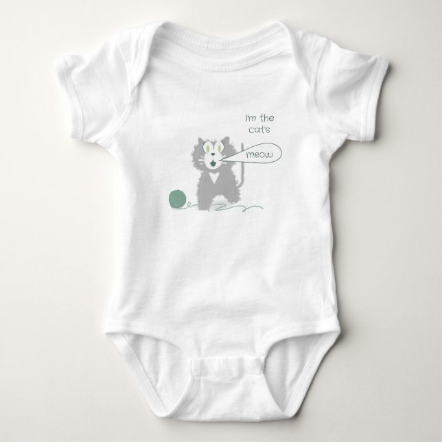 Pretty Kitty Baby Bodysuit (Front)