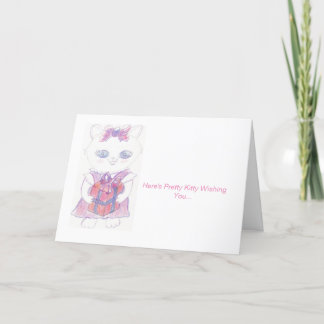 Pretty Kitty Birthday Card