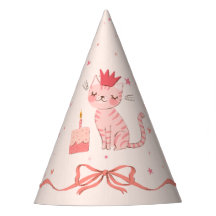 Pretty Kitty Birthday Party Hat