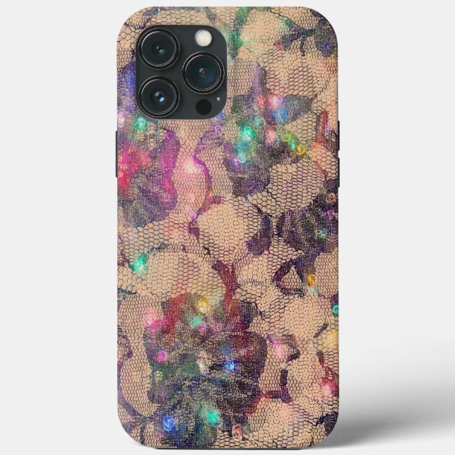 Pretty Lace Roses Case-Mate iPhone Case (Back)