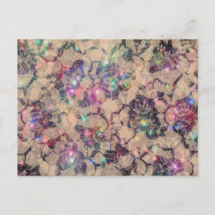 Pretty Lace Roses Postcard