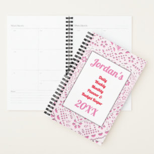 Pretty Laced Heart Budget Planner