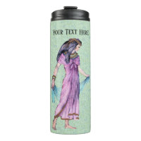 Pretty Lady Ancient Egypt Pink Dress on Green