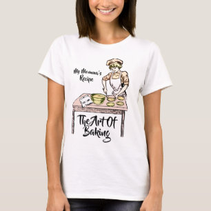 Pretty Lady Baking White T-Shirt