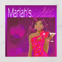 Pretty Lady Birthday Cocktail violet/fuschia