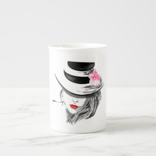 Pretty Lady Bone China Mug