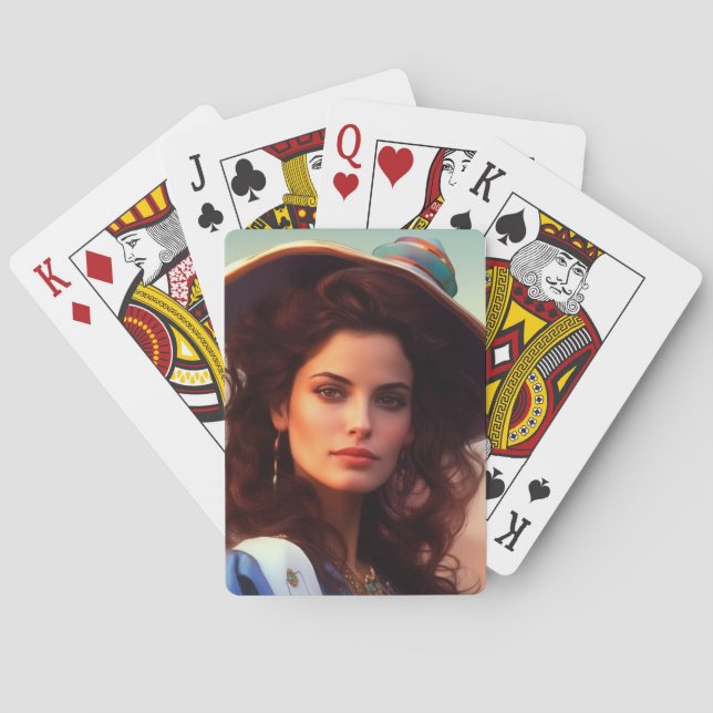 Pretty Lady Playing Cards (Back)