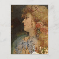 Pretty Lady Vintage Digital Collage