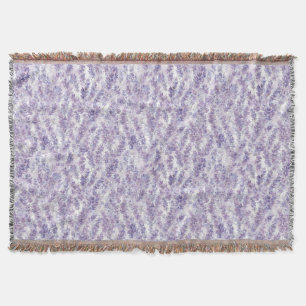 Pretty Lavender Flowers Bridal Shower Throw Blanket