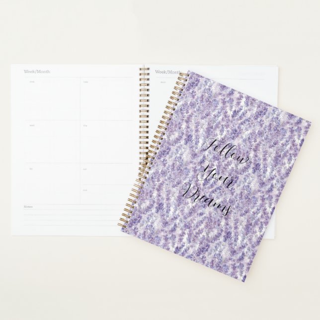 Pretty Lavender Flowers   Planner (Display)