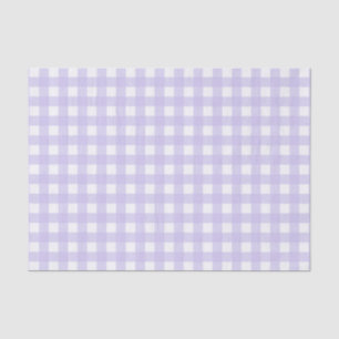 Pretty Lavender Gingham Checked Pattern Tissue Paper